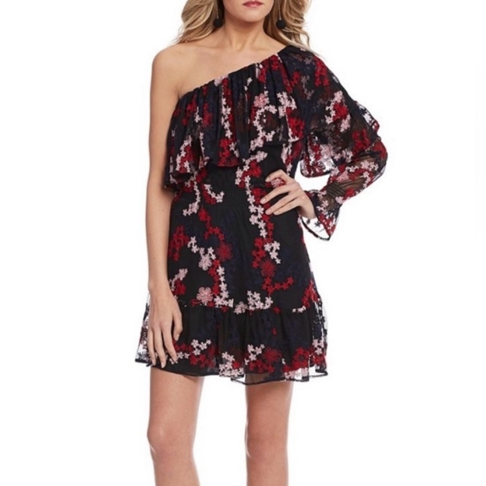 NWT - Devlin One-Shoulder Long Sleeve Dress - Size S